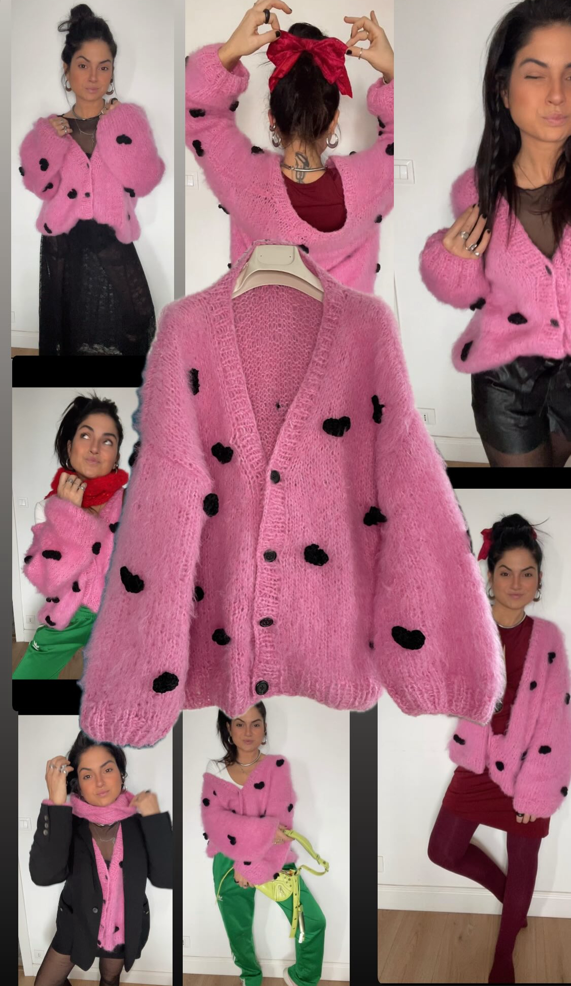 a. Cardigan cuoricini
