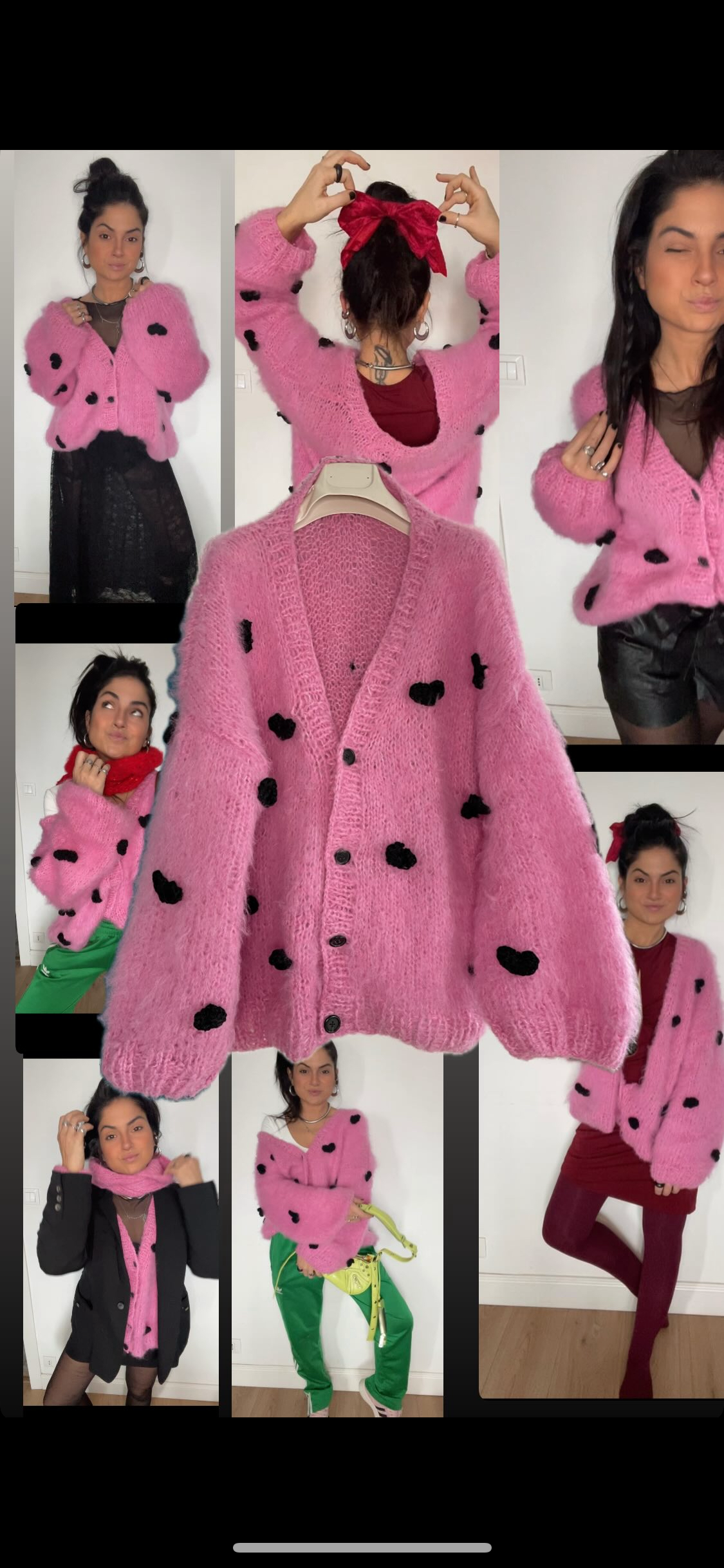 Cardigan cuoricini