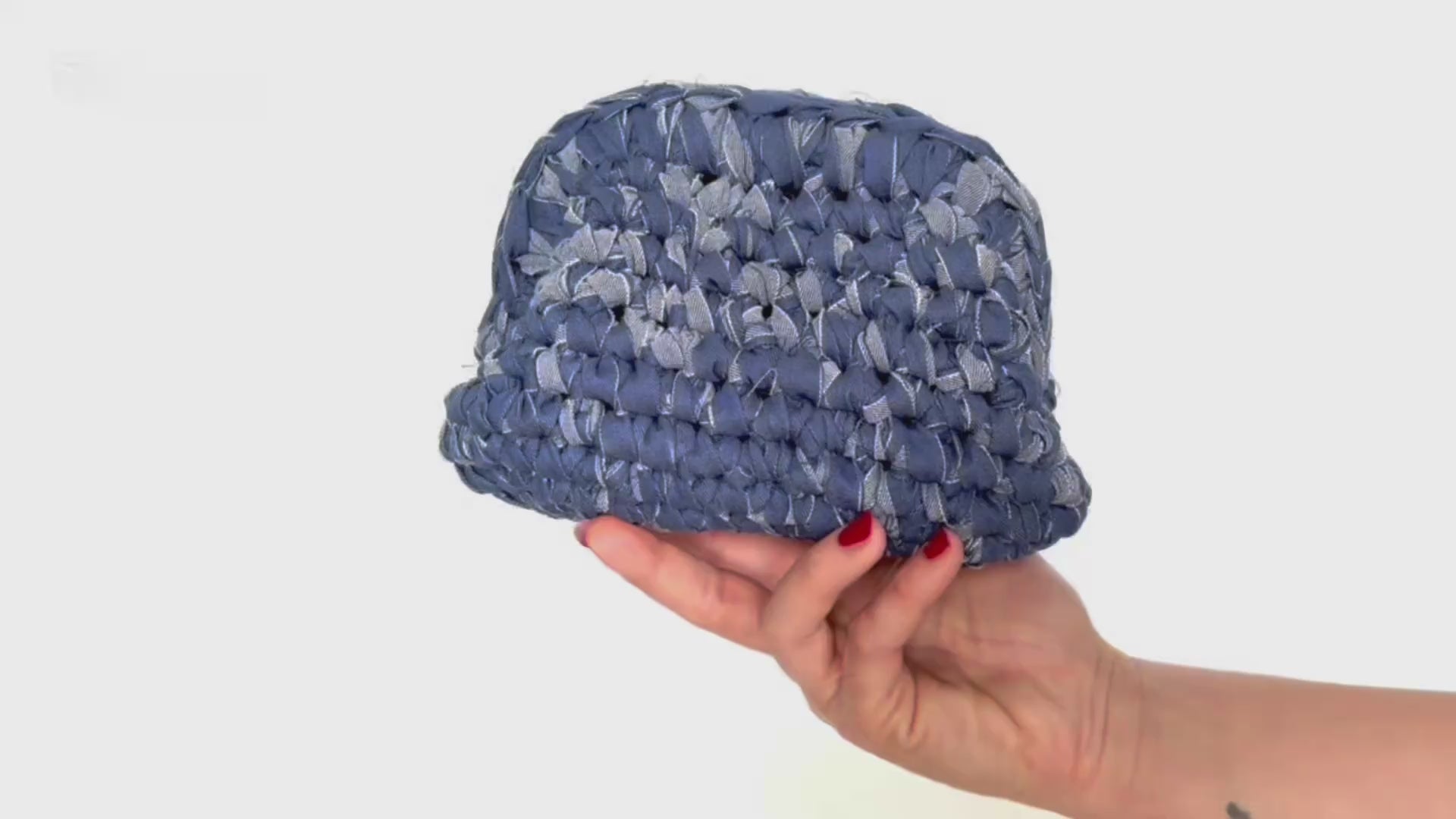Mini clutch in jeans